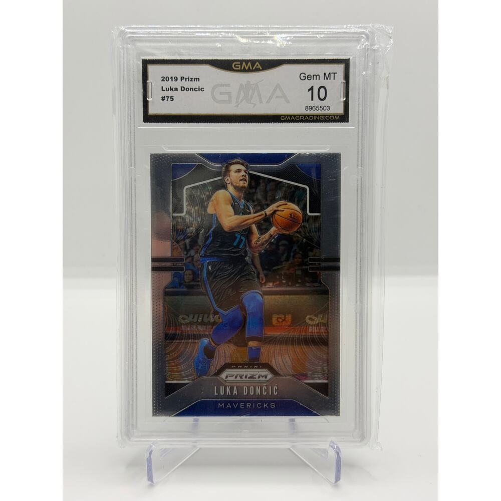 Luka Doncic 2019 Panini Prizm #75 Dallas Mavericks Graded GMA 10 Gem Mint